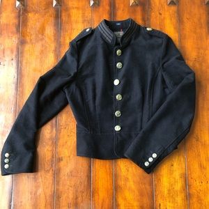 Women’s Ralph Lauren Peplum Denim Military Jacket
- Size: Medium
- “Like New”
